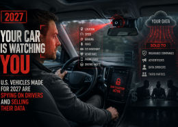 Image describing driving information that a car is collecting on the driver